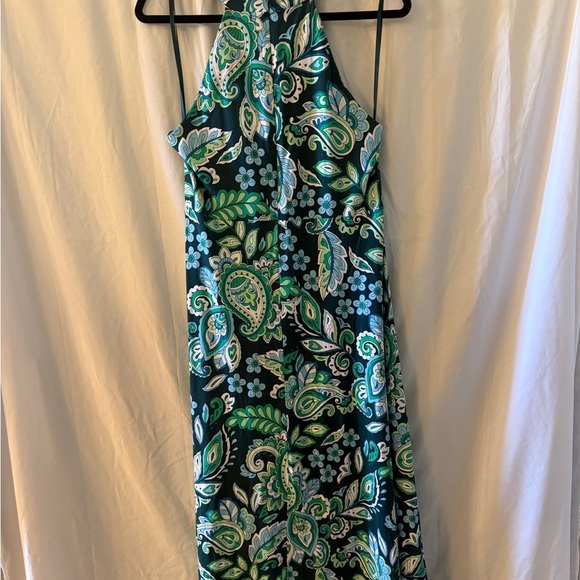 NWT Loft paisley Halter Midi Dress - Picture 8 of 9
